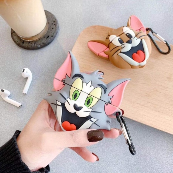 (1 Case) Tom or Jerry AirPod Silicone Case Cartoon Network - Picture 2 of 7